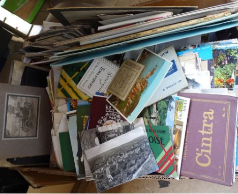 Postcards, maps, art books etc 