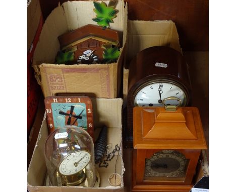 Cuckoo clocks, a 400-day clock etc 