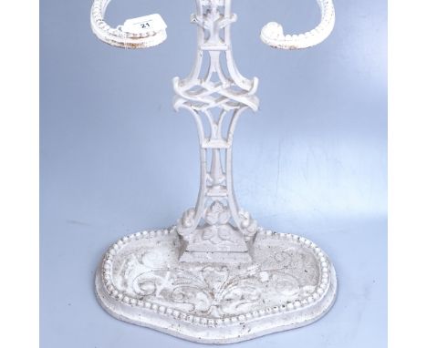 A painted cast-iron stick stand 