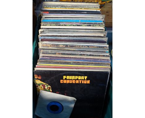 A box of Vintage LP records 