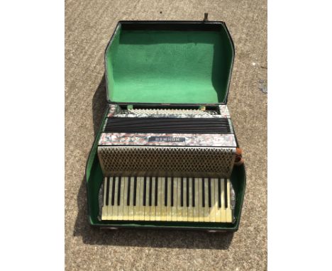 Cased Hohner Piano Accordion Tango IV 