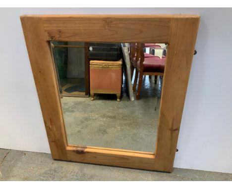 Pine Framed Mirror - 80cm x 69cm 