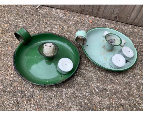 Enamel Candlesticks 