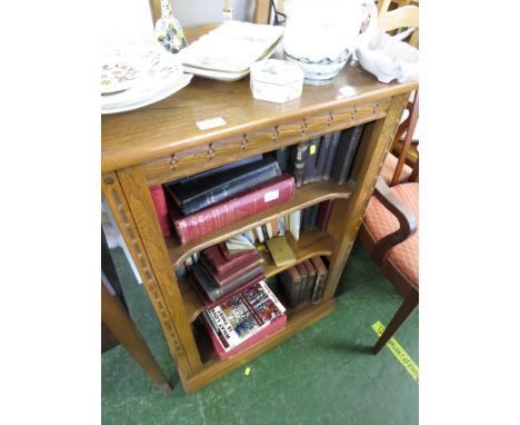 ERCOL MID ELM THREE TIER OPEN BOOK CASE