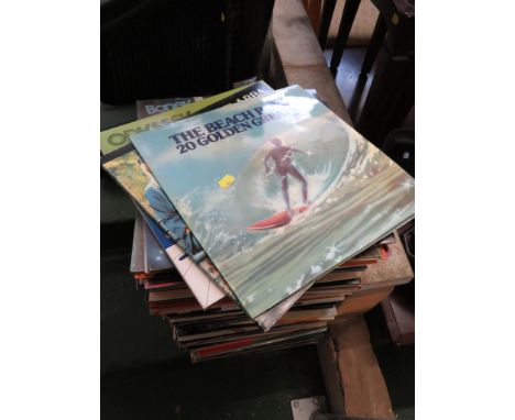 LARGE QUANTITY OF CLASSICAL AND EASY LISTENING VINYL LP'S, ABBA BEACHBOYS, BONEY M ETC