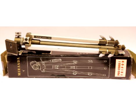 Two large camera tripods. P&amp;P Group 2 (£18+VAT for the first lot and £2+VAT for subsequent lots) 
