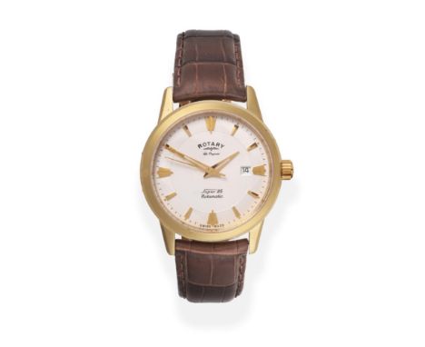 A Limited Edition Automatic Calendar Centre Seconds Wristwatch, signed Rotary, model: Super 25 Rotamatic, ref: SLE90001/02, l