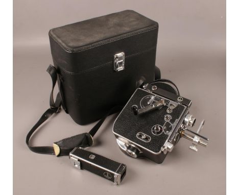 A vintage Paillard Bolex cine camera.  