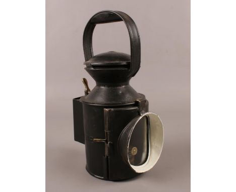 A vintage LNE railway lamp.  
