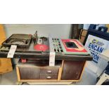Table Saw & Router cabinet, c/w Power San (no Router)
