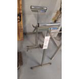LOT:(2) Adjustable Rollers (Table Saw extensions, etc…)