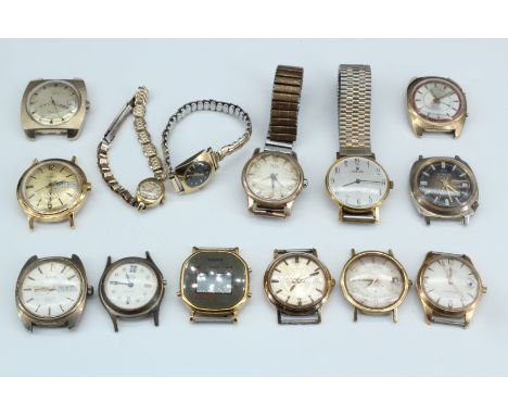 Sundry vintage wrist watches, largely circa 1950s - 1960s