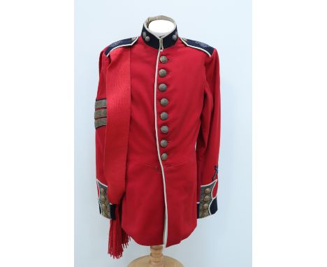 A pre-1953 Grenadier Guards sergeant's dress tunic and sash