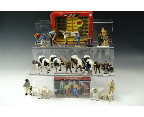 Garden model railway figures and animals etc