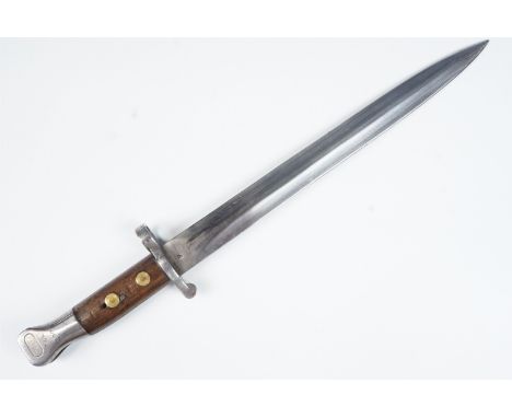 A Pattern 1888 Mk I bayonet bearing 7th King's Liverpool Regiment unit marks, (scabbard lacking)