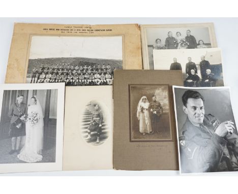 A number of military photograph albums, unit and portrait photographs, postcards etc