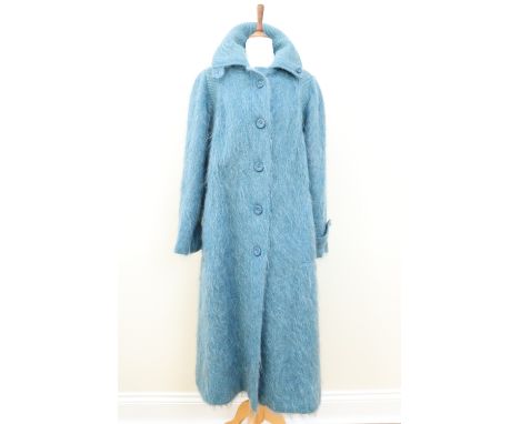 A vintage Andrew Stewart mohair and wool coat