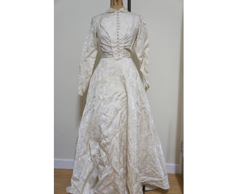 A vintage wedding dress