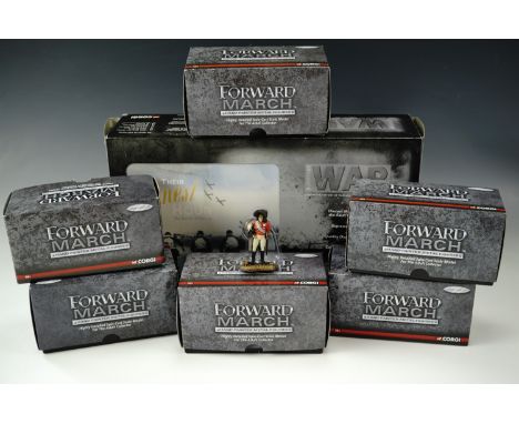 A Corgi "Their Finest Hour - The Battle of Britain" set, six Corgi boxed "Forward March" die-cast figures, Duke of Wellington