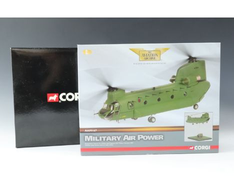 Corgi "The Aviation Archive" die cast 1:72 scale model aeroplane Falklands 25th Anniversary "Westland Sea King HAR-3" togethe