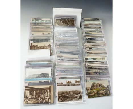 A large quantity of vintage postcards of Scotland, Ireland etc