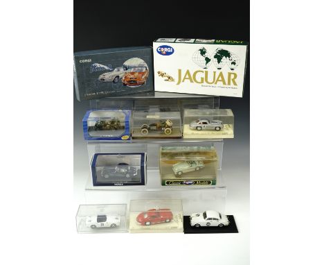 Two Corgi Jaguar die-cast presentation packs, Solido, Corgi etc