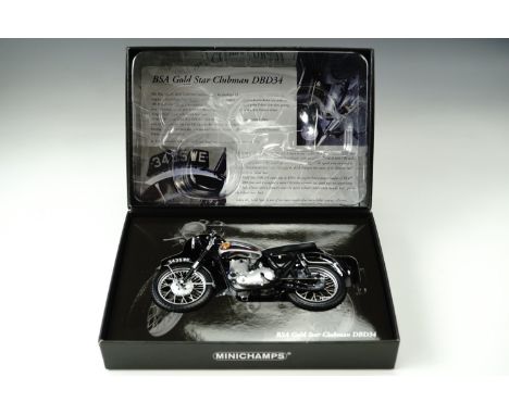 A Minichamps "Classic Bike Series" BSA Gold Star Clubman DBD34 1:12 scale