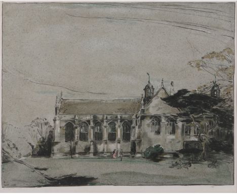 SIR WILLIAM NICHOLSON Wadham College Chapel, lithograph in colours, signed in pen to the margin and numbered 114, Stafford Ga