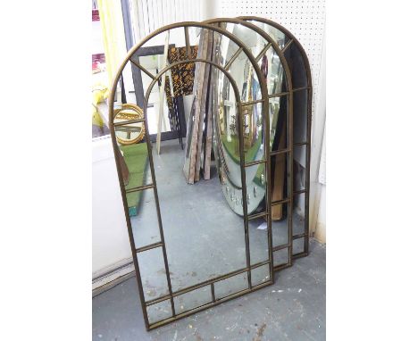 ORANGERY MIRRORS, a set of three, vintage French inspired style, 106cm x 55cm. (3)