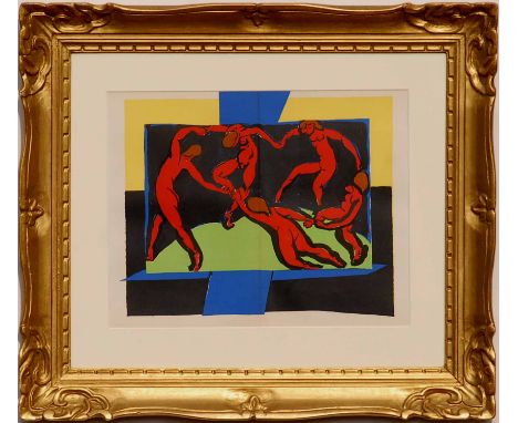 HENRI MATISSE 'La Danse', lithograph, 1938, printed by Mourlot, framed and glazed, 35cm x 45cm.