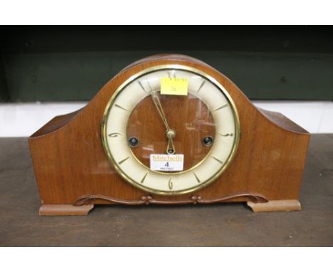 German wooden mantle clock