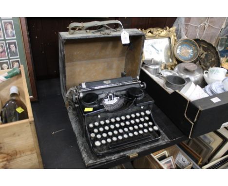Cased Royal typewriter