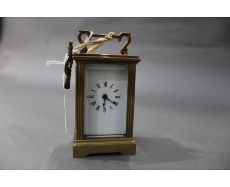 Vintage miniature brass carriage clock  