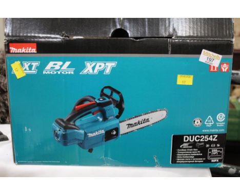 Makita battery operated chainsaw, Model DUC254 (no battery)