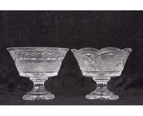 Two large Waterford Crystal glass bowls made as trophies for presentation at the Waterford Light Festival Opera