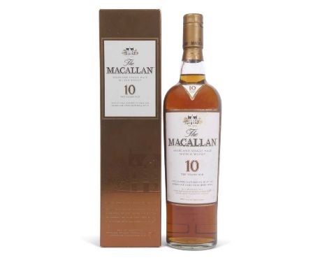 The Macallan Highland Single Malt Scotch Whisky 10 Years Old, 700ml, in original presentation box