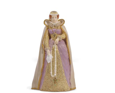A Royal Worcester figure of  Mary Queen of Scots, model number 2634, 21cm high