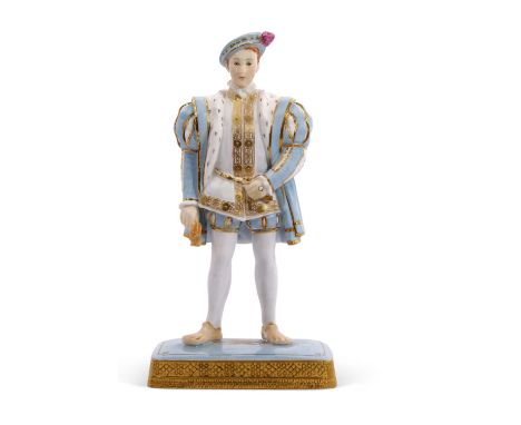A Royal Worcester figure of  Edward VI after Holbein, model number 2643, 22cm high