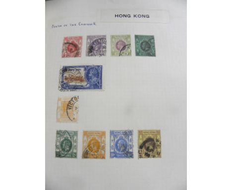POSTAGE STAMPS. A BRITISH EMPIRE AND FOREIGN COLLECTION ON LEAVES, EARLY - MID 20TH C, MAINLY USED MUCH FINE, MOST POPULAR TE