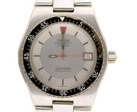 AN OMEGA SEAMASTER CHRONOMETER ELECTRONIC F300HZ WRISTWATCH, 42 MM DIAM++NOT RUNNING, WORKINGS UNEXAMINED 