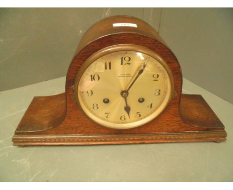 1930's oak Wellington clock