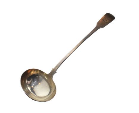 George IV silver Fiddle pattern punch ladle, London 1825, 8.2oz approx   Condition: 