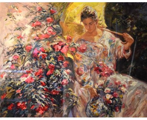 Rogo - Large signed limited edition print - Recuerdo, No.63/75, signed and numbered in pencil, framed and glazed   Condition: