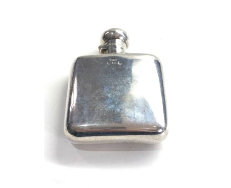 Vintage silver hip flask 82g 