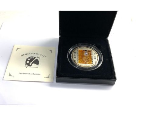 Fine 999 silver silver cook islands masters of art boxed coin coa 