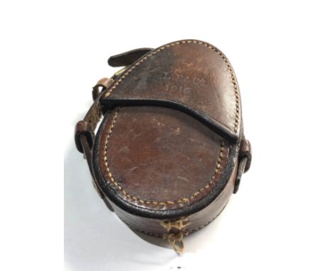 ww1 british military officers compass &amp; leathet case compass s mordan &amp; co 1919 verners case 1916 `L.F.&amp; Co 