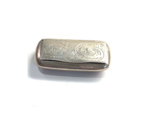Modern silver snuff box 