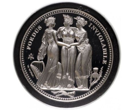 ST. HELENA. Elizabeth II, 1952-2022. Silver 5 pounds, 2021. East India Company. Proof. Commissioned and produced by the East 