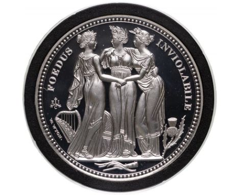 ST. HELENA. Elizabeth II, 1952-2022. Silver 5 pounds, 2021. East India Company. Proof. Commissioned and produced by the East 