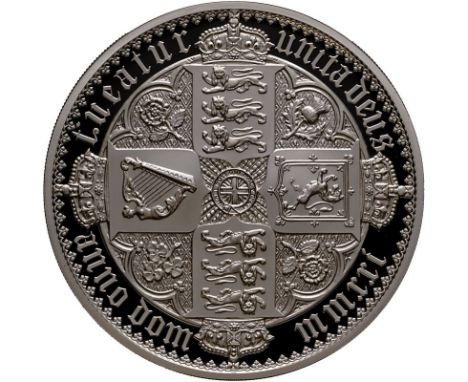 UNITED KINGDOM. Elizabeth II, 1952-. Silver 10 pounds, 2021. Royal Mint. Proof. The Great Engravers seriesA re-interpretation